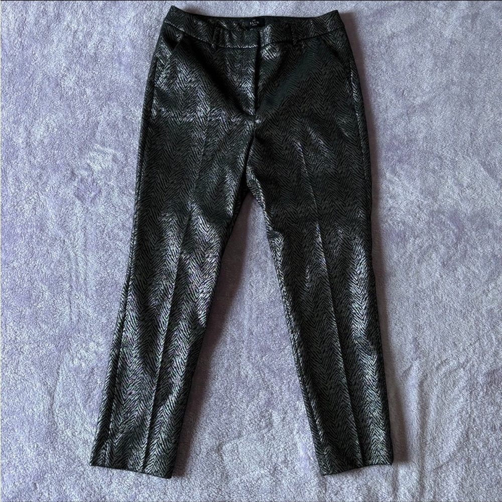 Zebra print dress pants